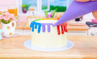 Satisfying Baking Miniature Oreo Cake Vs Rainbow Kitkat Cake