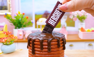 Satisfying Baking Miniature Rainbow Kitkat Vs Melted Chocolate Kitkat Cake