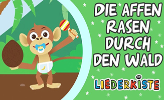 Die Affen Rasen Durch Den Wald