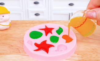 Satisfying Baking Miniature Fantastic Mermaid Cake