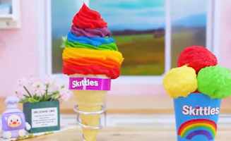 Satisfying Baking Miniature Tasty Rainbow Chocolate Cake