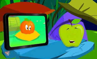 Five Little Oranges Jumping On The Bed