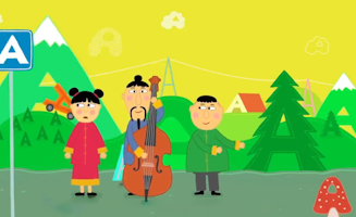 Drei Chinesen Mit Dem Kontrabass