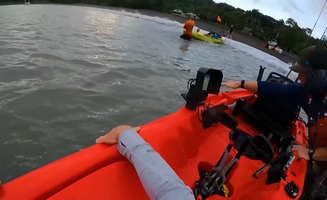 Kayak Fishing Offshore For Giant Fish While Dodging Storms Pt 1