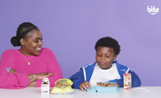 Kids Share Their School Lunch With Their Parents