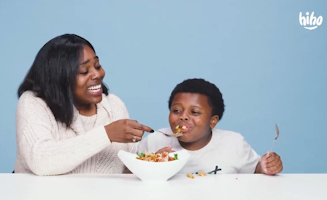 Kids And Their Parents Eat Bugs