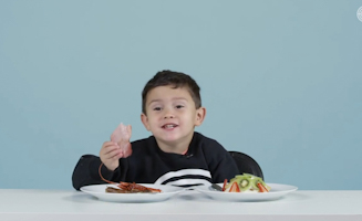 More Christmas Foods - American Kids Try Food From Around The World 11