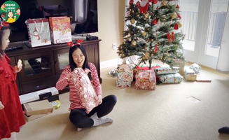 Decorating Christmas Trees And Baking Christmas Cookies