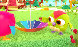 Hop Hop The Owl And Peck Peck The Woodpecker Play Outdoors