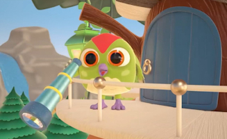 Hop Hop The Owl Teaches Peck Peck The Woodpecker About Road Crossing