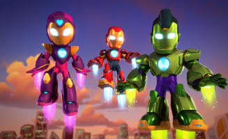 Iron Man and His Awesome Friends S01E21 The Caves of Wakanda - Swarms Lightning Bug Blast