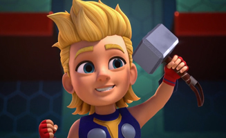 Iron Man and His Awesome Friends S01E20 Enter the Giant-Sized Iron Friends - The Mighty Thor and Mischievous Loki