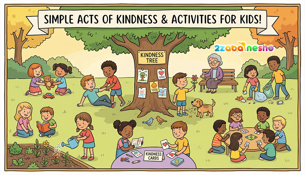 ۵۰ فعالیت ساده و مهربانانه برای کودکان