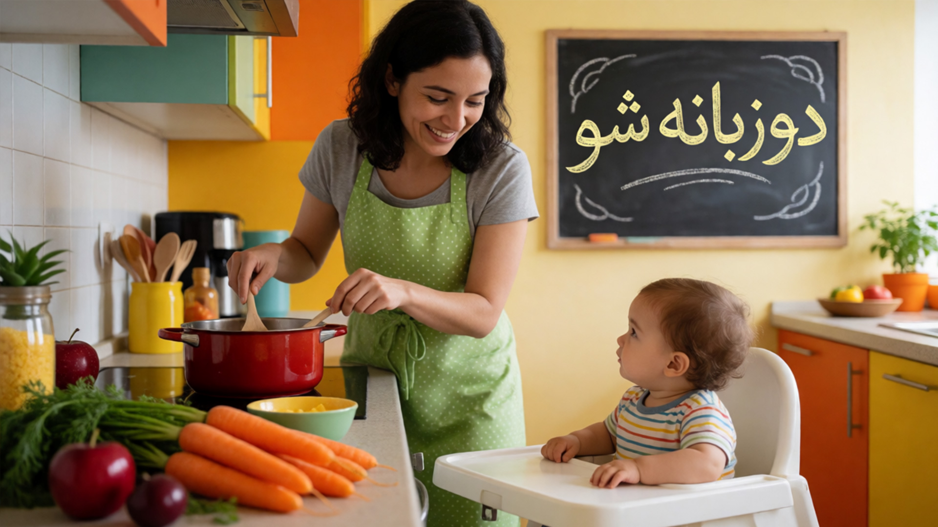 آموزش زبان با آشپزی