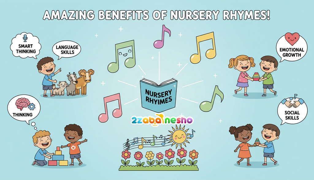 ۷ مزیت شگفت‌انگیز شعرهای کودکانه