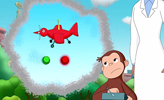 Curious George S08E03 Georges Backwards Flight Plan - Curious George Hog Trainer