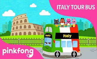 Pinkfong Italy Tour Bus - Ciao Italia