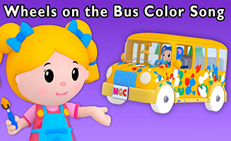 Messy Color Adventure - Wheels on the Bus Color Song