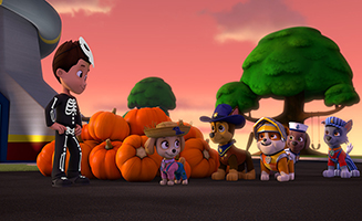 PAW Patrol S05E16 Pups Save the Trick or Treaters - Pups Save an Out of Control Mini Patrol