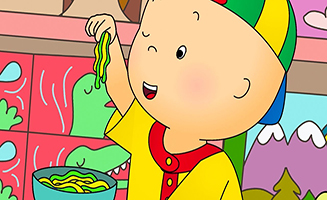 Caillous New Adventures S02E12 Caillou plays with FIDGET SPINNER and SLIME