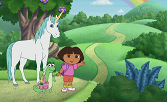 Dora The Explorer S05E04 Isas Unicorn Flowers