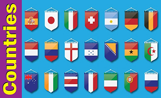 Learn Country Flags For Kids 3 - Countries Of The World